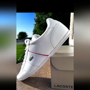 LACOSTE NWT NIVOLOR WHITE LEATHER SHOE